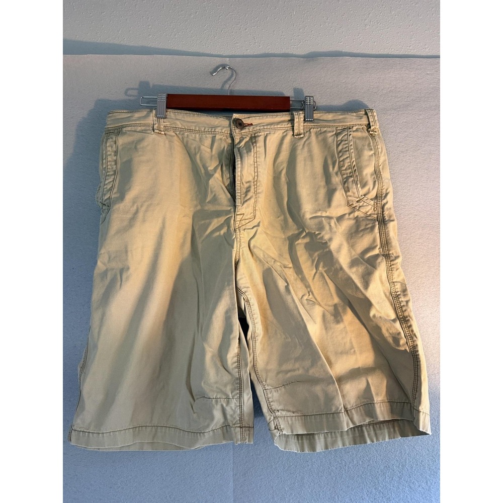 Tommy Bahama Denim Shorts Mens 40 Beige Chino Relaxed Fit 11" Inseam Pockets